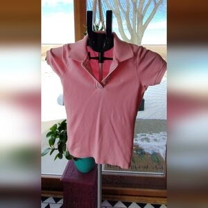Vintage Abercrombie And Fitch Small Pink Polo Shirt